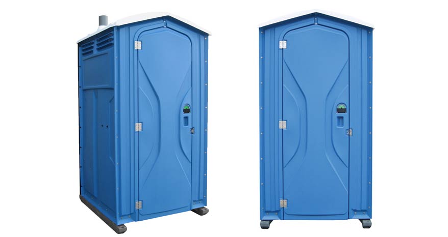 Long-term porta potty units on site in Bartlesville, Oklahoma